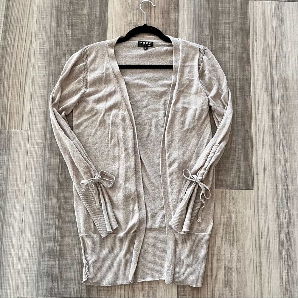 POOF - Long Open Cardigan